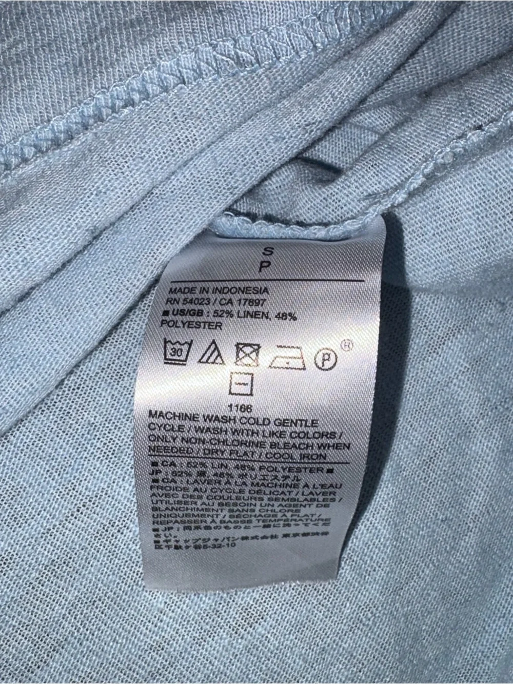 Banana Republic Light Blue Men's Polo Shirt Size Small - Picture 3 of 4
